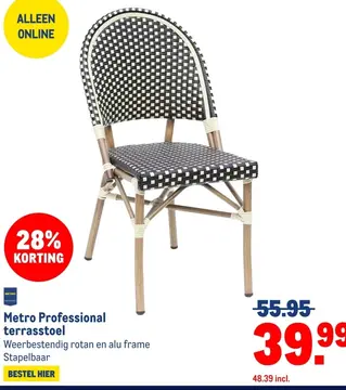 Aanbieding: Metro Professional terrasstoel