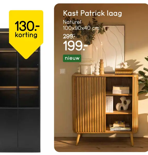 Aanbieding: Kast Patrick laag