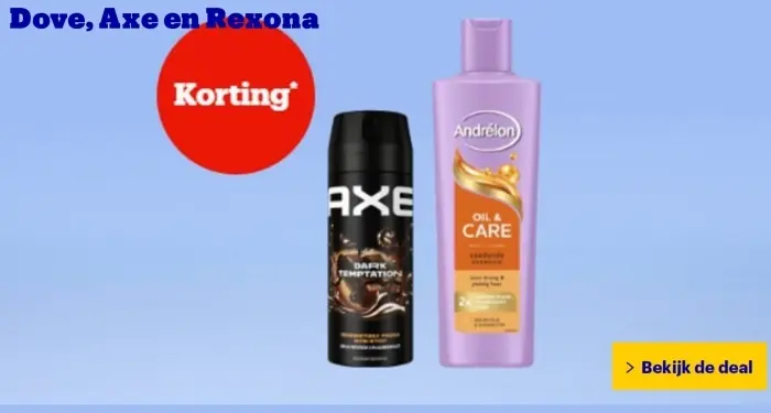 Aanbieding: Axe Dark Temptation and Andrélon Oil & Care