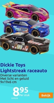 Aanbieding: Dickie Toys Lightstreak raceauto