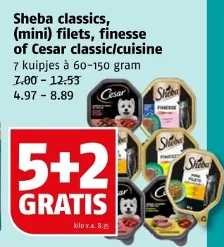 Aanbieding: Sheba classics, (mini) filets, finesse of Ces