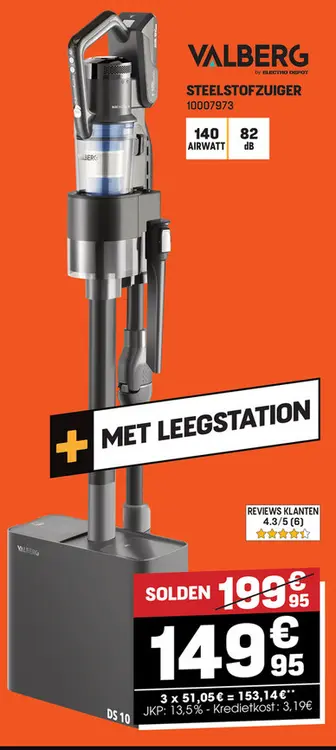 Promotie: Steelstofzuiger