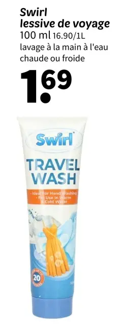 Offre: lessive de voyage