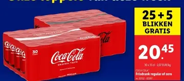 Aanbieding: Coca Cola Frisdrank regular of zero