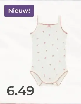 Aanbieding: Bodysuit ajour roos ivoor wit