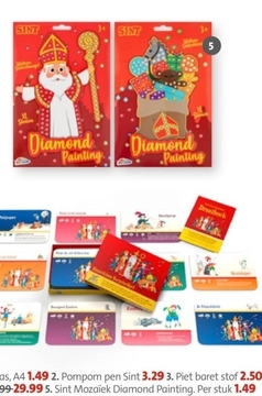 Aanbieding: Sint Mozaïek Diamond Painting