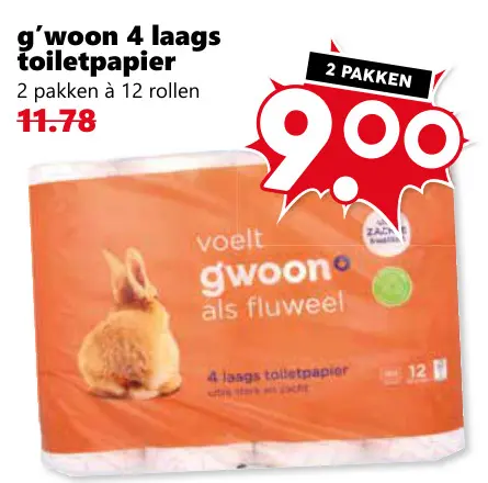 Aanbieding: 4 laags toiletpapier