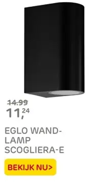 Aanbieding: EGLO WANDLAMP SCOGLIERA-E