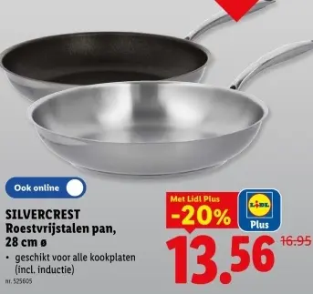 Promotie: Roestvrijstalen pan