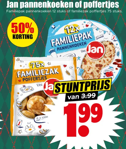 Aanbieding: pannenkoeken of poffertjes