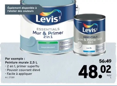 Offre: Mur & Primer 2 in 1