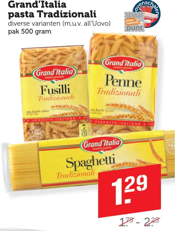 Aanbieding: Grand'Italia pasta Tradizionali
