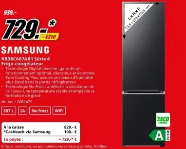 Offre: Frigo-congélateur