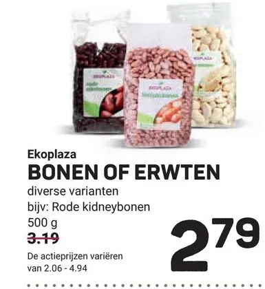 Aanbieding: Bonen of erwten