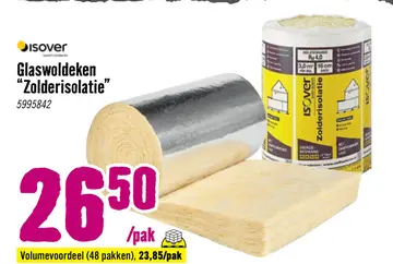 Aanbieding: Glaswoldeken "Zolderisolatie"