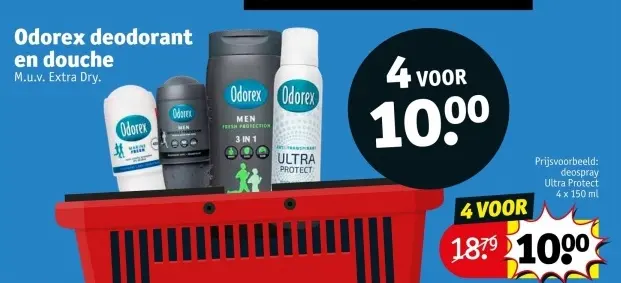 Aanbieding: Odorex deodorant en douche