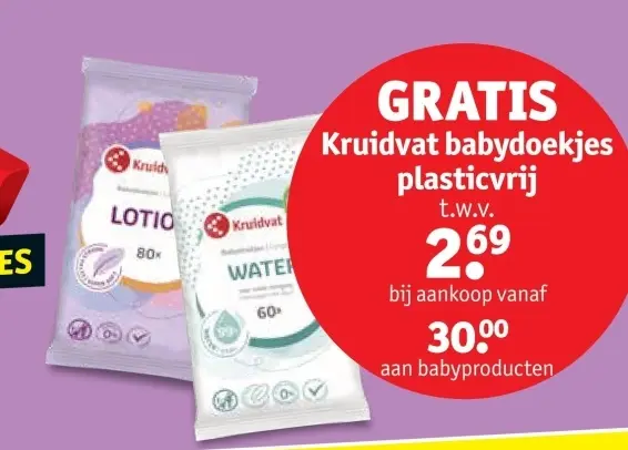 Promotie: Babydoekjes plasticvrij
