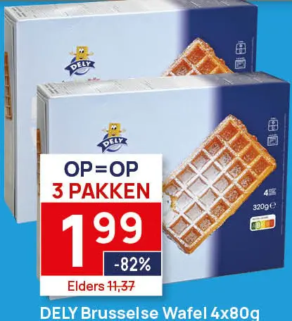 Aanbieding: DELY Brusselse Wafel