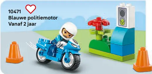 Aanbieding: Blauwe politiemotor 10471