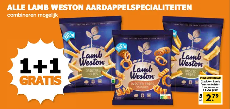 Aanbieding: Alle Lamb Weston aardappelspecialiteiten