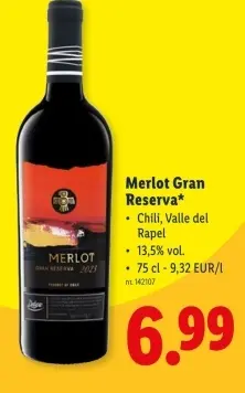 Promotie: Merlot Gran Reserva