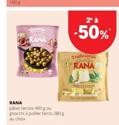 Offre: Pâtes farcies ou gnocchi à poêler farcis