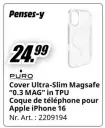 Offre: Cover Ultra-Slim Magsafe "0.3 MAG" in TPU Coq