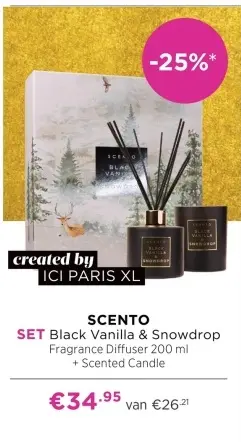 Aanbieding: Black Vanilla & Snowdrop Fragrance Diffuser