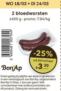 Promotie: 2 bloedworsten