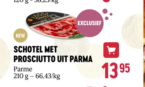 Aanbieding: Schotel met prosciutto uit parma