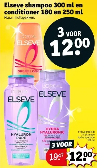 Promotie: Elseve shampoo en conditioner