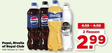 Aanbieding: Pepsi, Rivella of Royal Club