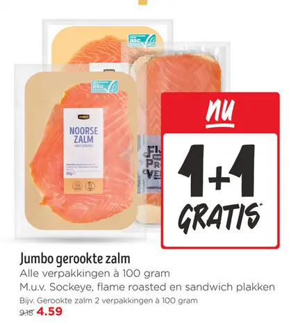 Aanbieding: Jumbo gerookte zalm