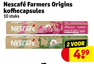 Aanbieding: Nescafé Farmers Origins koffiecapsules
