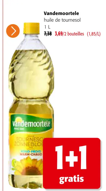 Offre: huile de tournesol