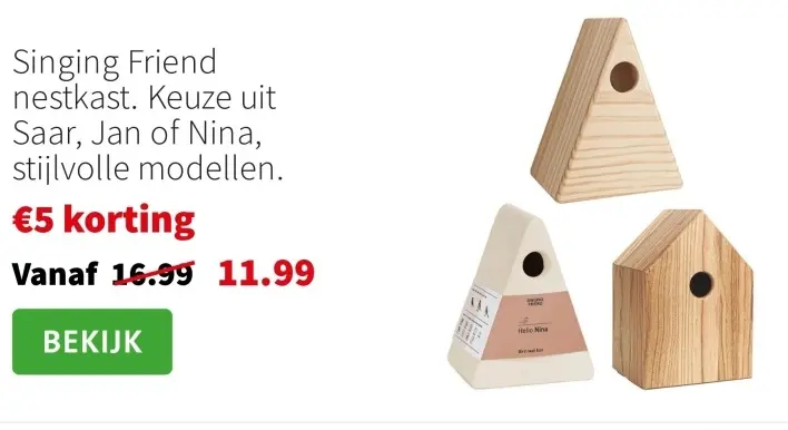 Aanbieding: nestkast