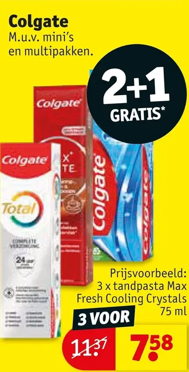 Promotie: Colgate tandpasta Max Fresh Cooling Crystals