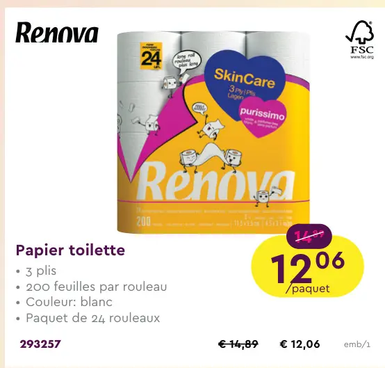 Offre: Papier toilette