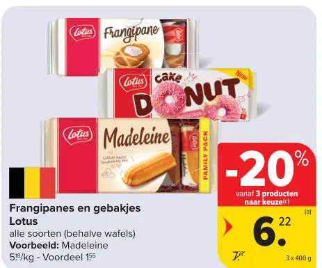Promotie: Frangipanes en gebakjes