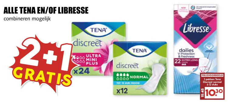 Aanbieding: Alle Tena en/of Libresse
