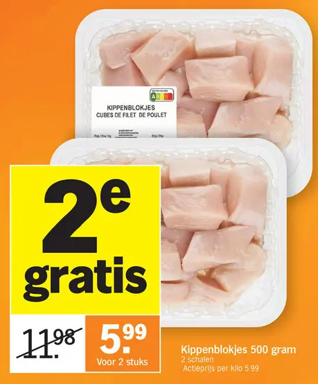 Promotie: Kippenblokjes