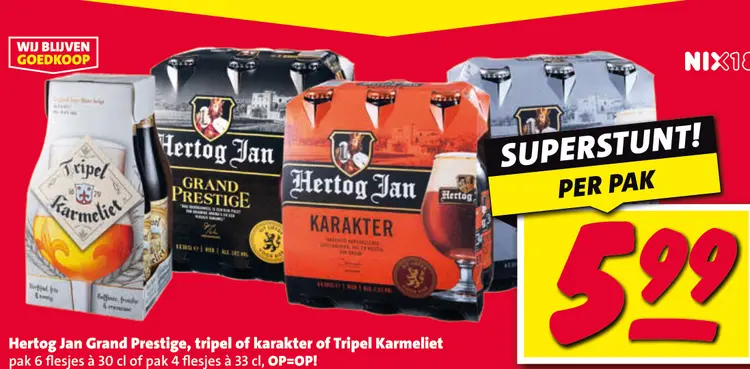 Aanbieding: Hertog Jan Grand Prestige, tripel of karakter