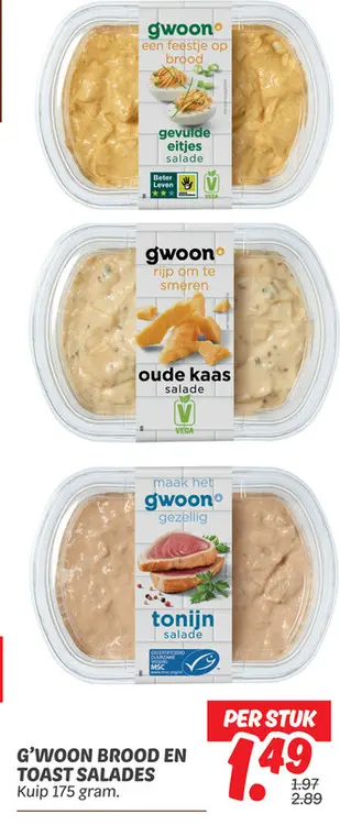 Aanbieding: Brood en toast salades