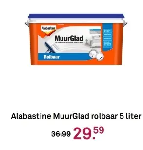 Aanbieding: Alabastine MuurGlad rolbaar