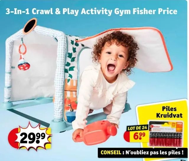 Offre: 3-In-1 Crawl & Play Activity Gym