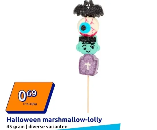 Aanbieding: Halloween marshmallow-lolly