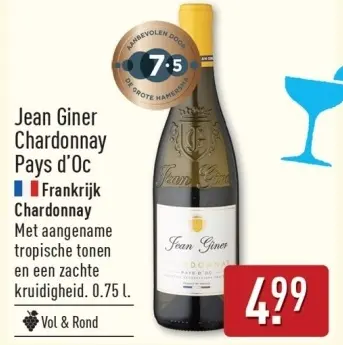Aanbieding: Jean Giner Chardonnay Pays d'Oc