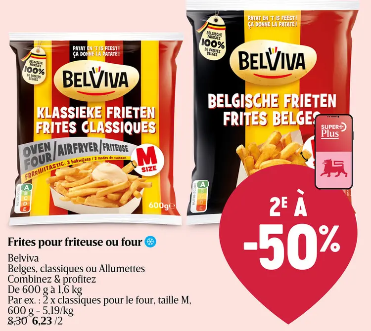 Offre: Frites pour friteuse ou four