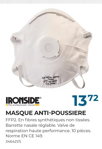 Offre: Masque anti-poussiere