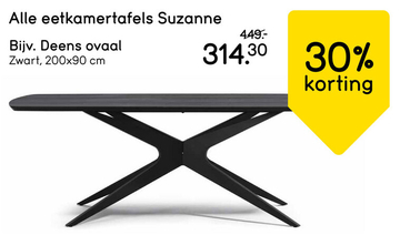 Aanbieding: Alle eetkamertafels Suzanne